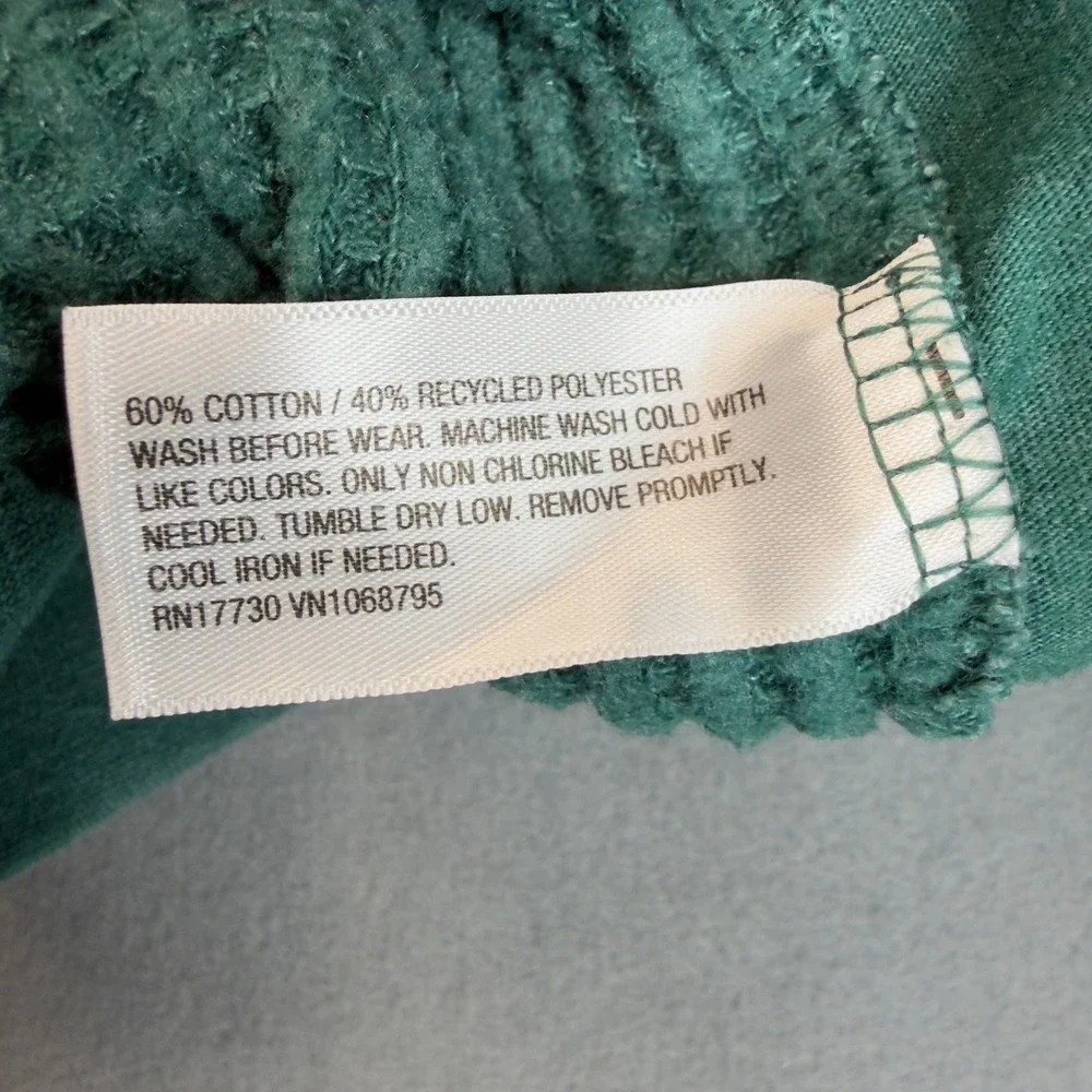 Cat & Jack Kids Waffle Knit Jogger Pants Teal Green Size S 6/7 Elastic Waist
